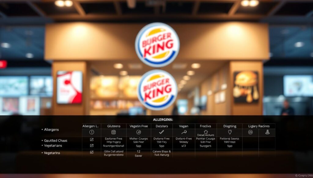 Burger King Allergen Information and Dietary Options