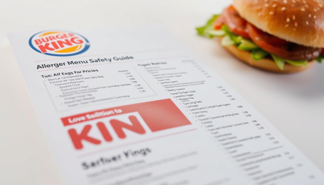 Burger King Allergen Menu
