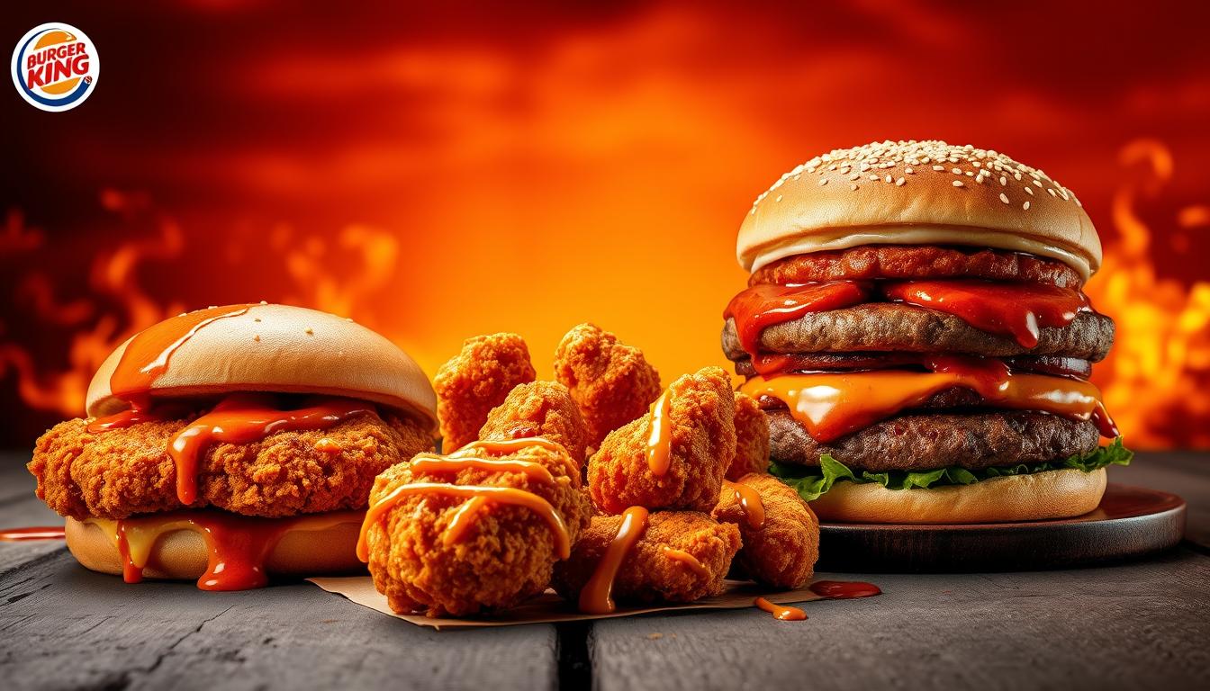 Burger King Fiery Menu