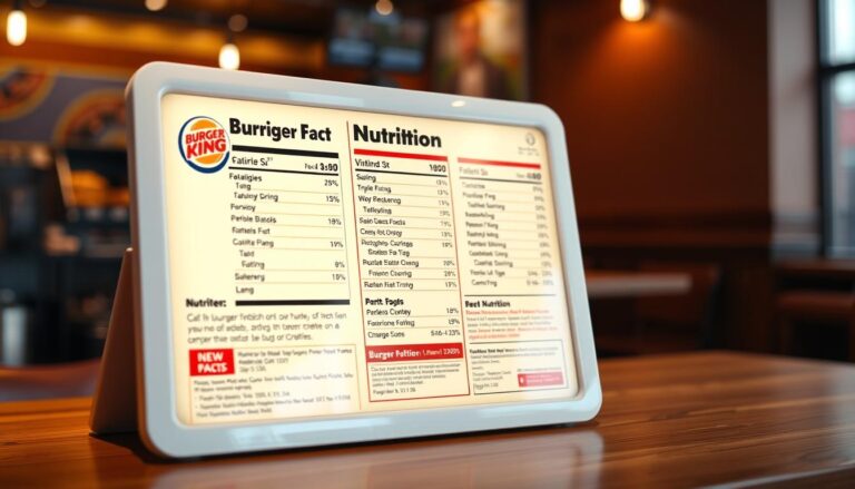Burger King Menu Nutrition