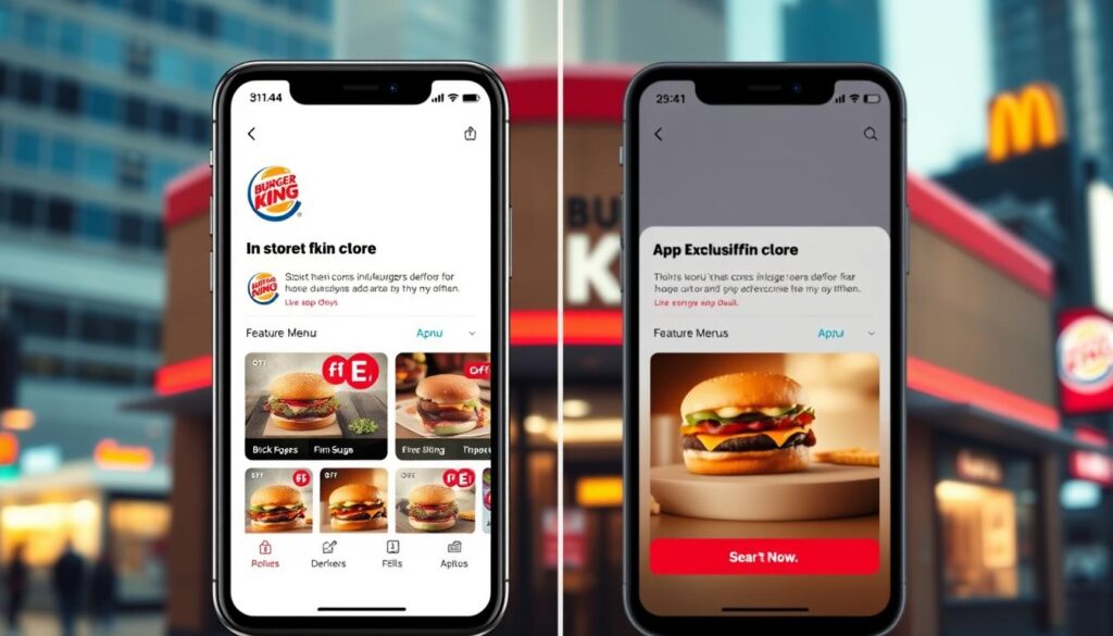 Burger King Mobile App Deals Comparison