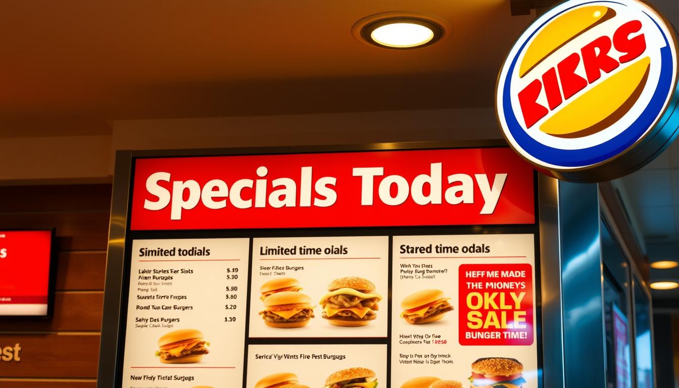 Burger King Specials Today Menu