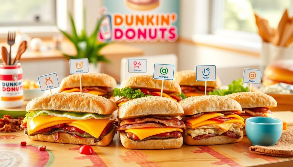 dunkin donuts allergy menu