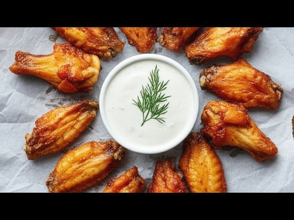 Generate a high-quality, relevant image prompt for an article about: Wingstop Ranch Recipe: Copycat
