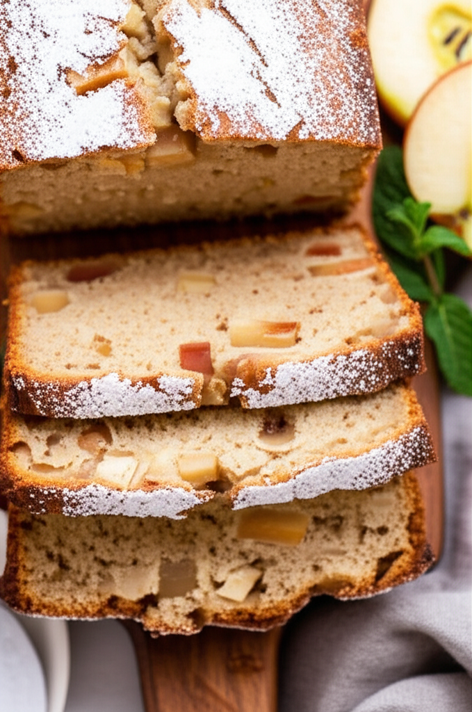 Generate a high-quality, relevant image prompt for an article about: Apple Bread Recipe: Easy & Deli