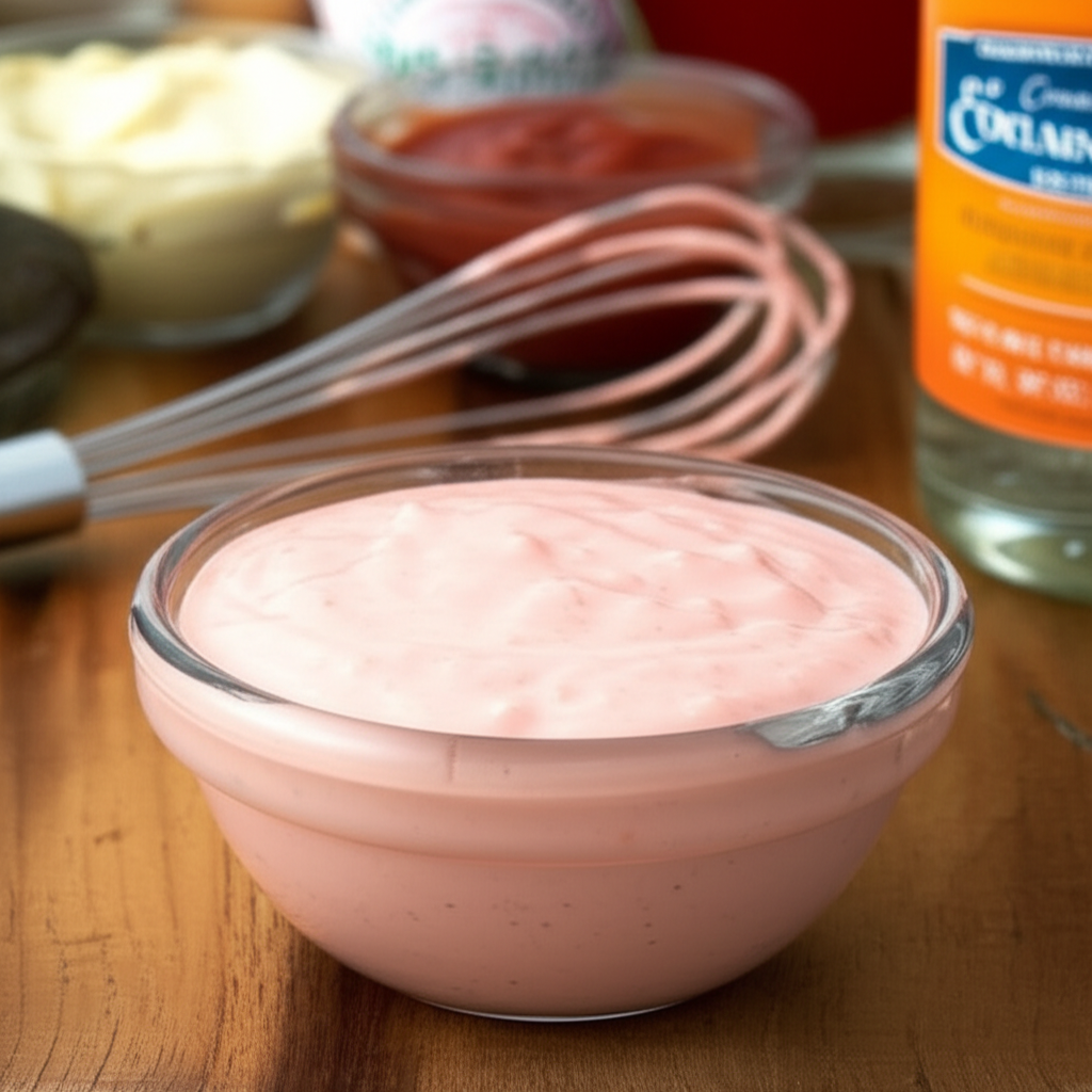 Generate a high-quality, relevant image prompt for an article about: russian dressing recipe