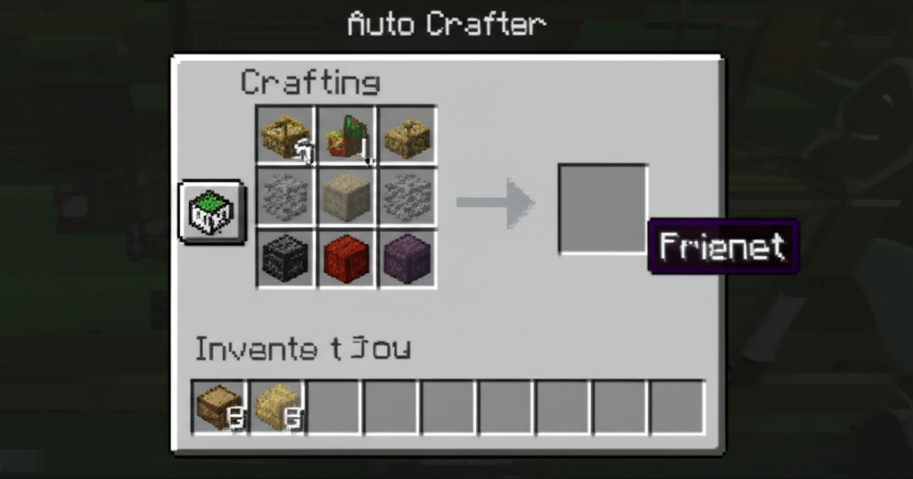 Generate a high-quality, relevant image prompt for an article about: auto crafter recipe