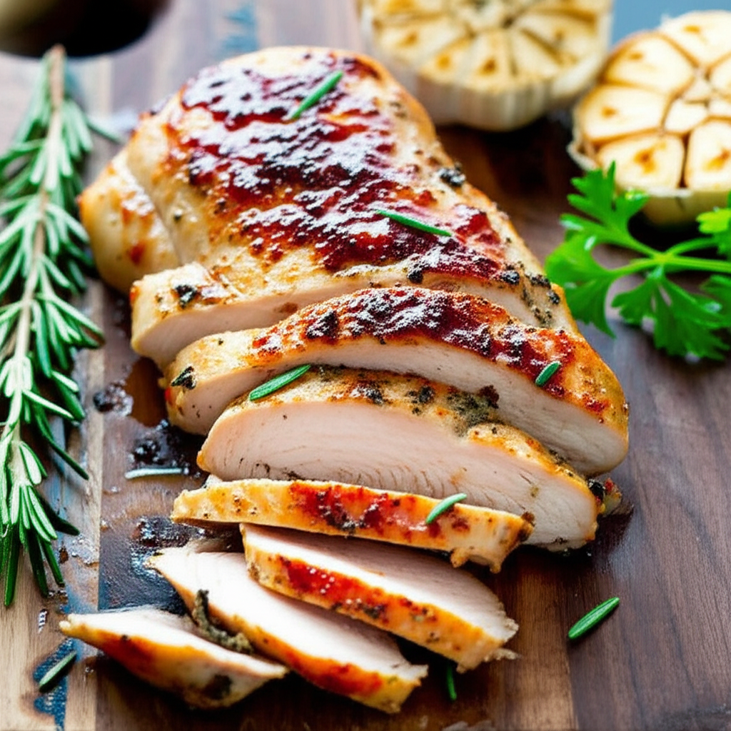 Generate a high-quality, relevant image prompt for an article about: turkey tenderloin recipe
