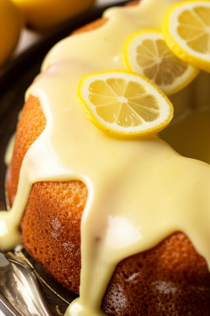 Generate a high-quality, relevant image prompt for an article about: lemon glaze recipe