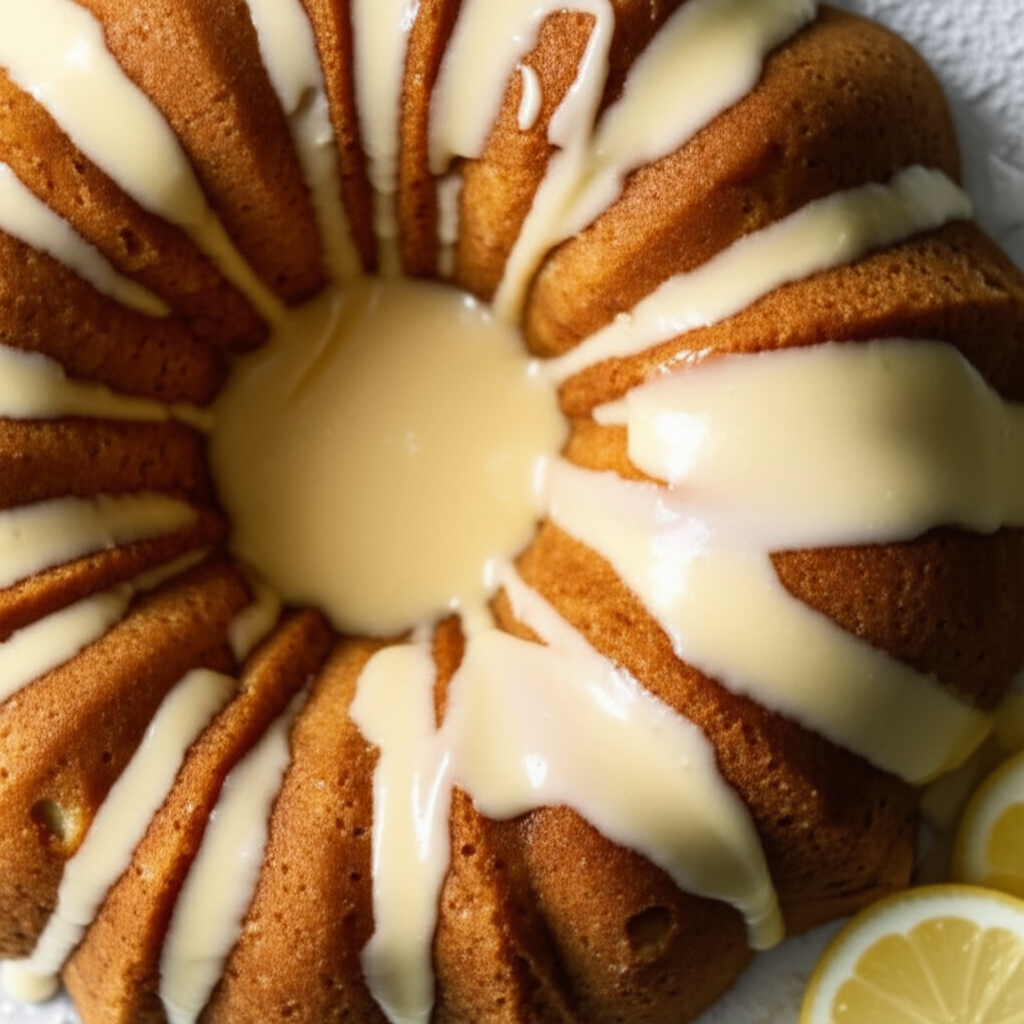 Generate a high-quality, relevant image prompt for an article about: lemon glaze recipe
