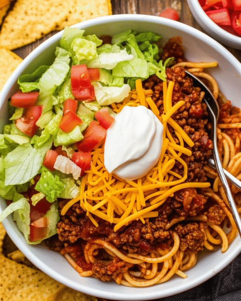taco spaghetti recipe