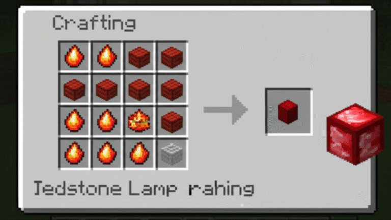 redstone lamp recipe